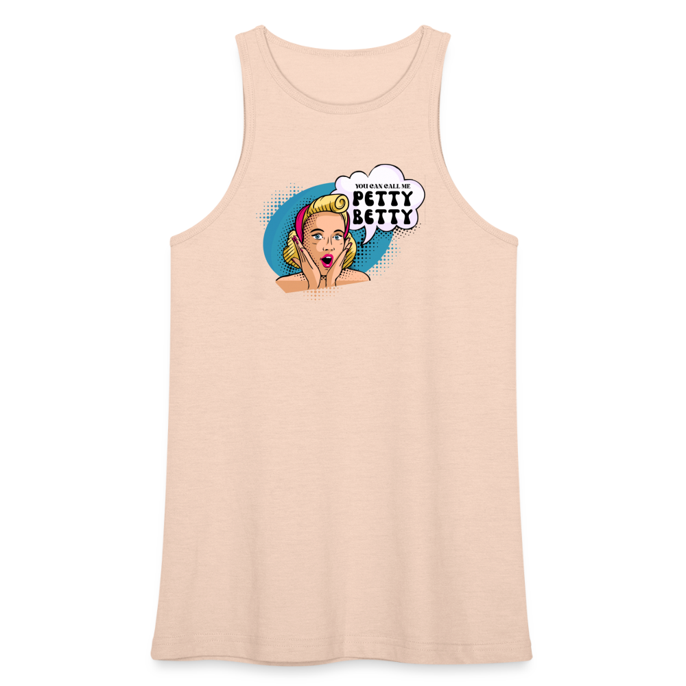 BENNETT PEACH "PETTY BETTY" American Apparel Women’s Racerneck Tank - natural