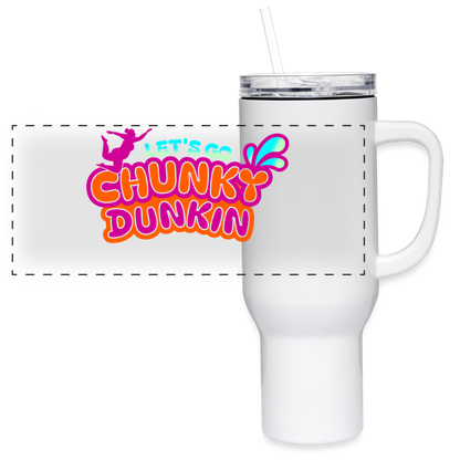 BENNETT PEACH "CHUNKY DUNKIN" 40 oz Travel Tumbler - white