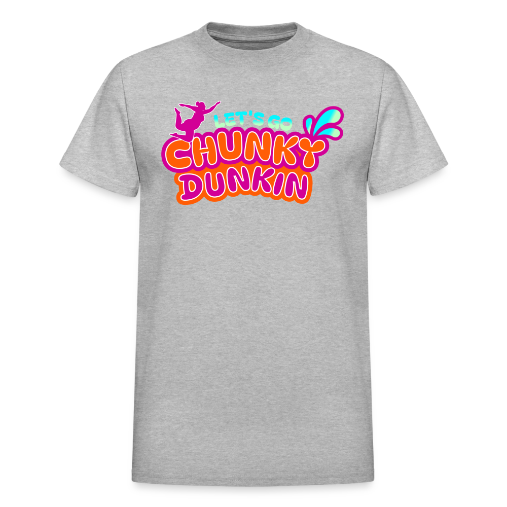 BENNETT PEACH "CHUNKY DUNKIN" Gildan Ultra Cotton Adult T-Shirt - heather gray