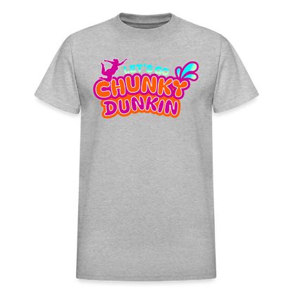 BENNETT PEACH "CHUNKY DUNKIN" Gildan Ultra Cotton Adult T-Shirt - heather gray