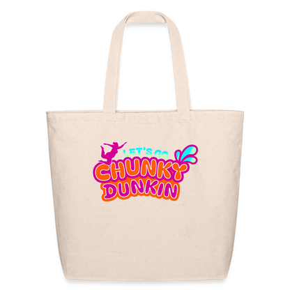BENNETT PEACH "CHUNKY DUNKIN" Eco-Friendly Cotton Tote - natural