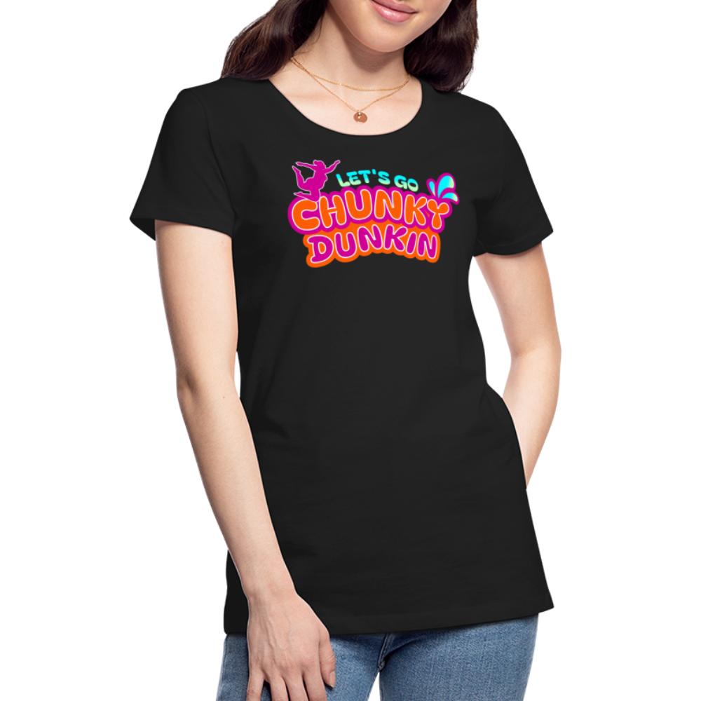 BENNETT PEACH "CHUNKY DUNKIN" Women’s Premium T-Shirt - black