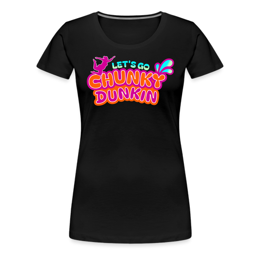 BENNETT PEACH "CHUNKY DUNKIN" Women’s Premium T-Shirt - black