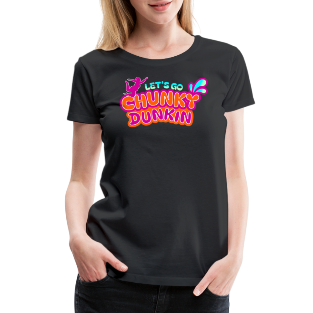 BENNETT PEACH "CHUNKY DUNKIN" Women’s Premium T-Shirt - black