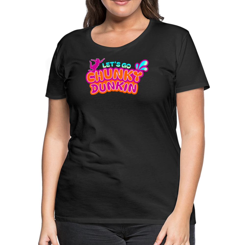 BENNETT PEACH "CHUNKY DUNKIN" Women’s Premium T-Shirt - black