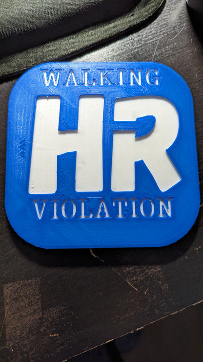 Walking HR Violation Engraved Coasters *PICK YOUR COLOR*